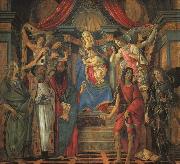 San Barnaba Altarpiece (Madonna Enthroned with Saints) gfj BOTTICELLI, Sandro